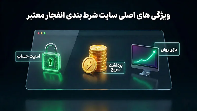 ویژگی های اصلی سایت شرط بندی انفجار معتبر